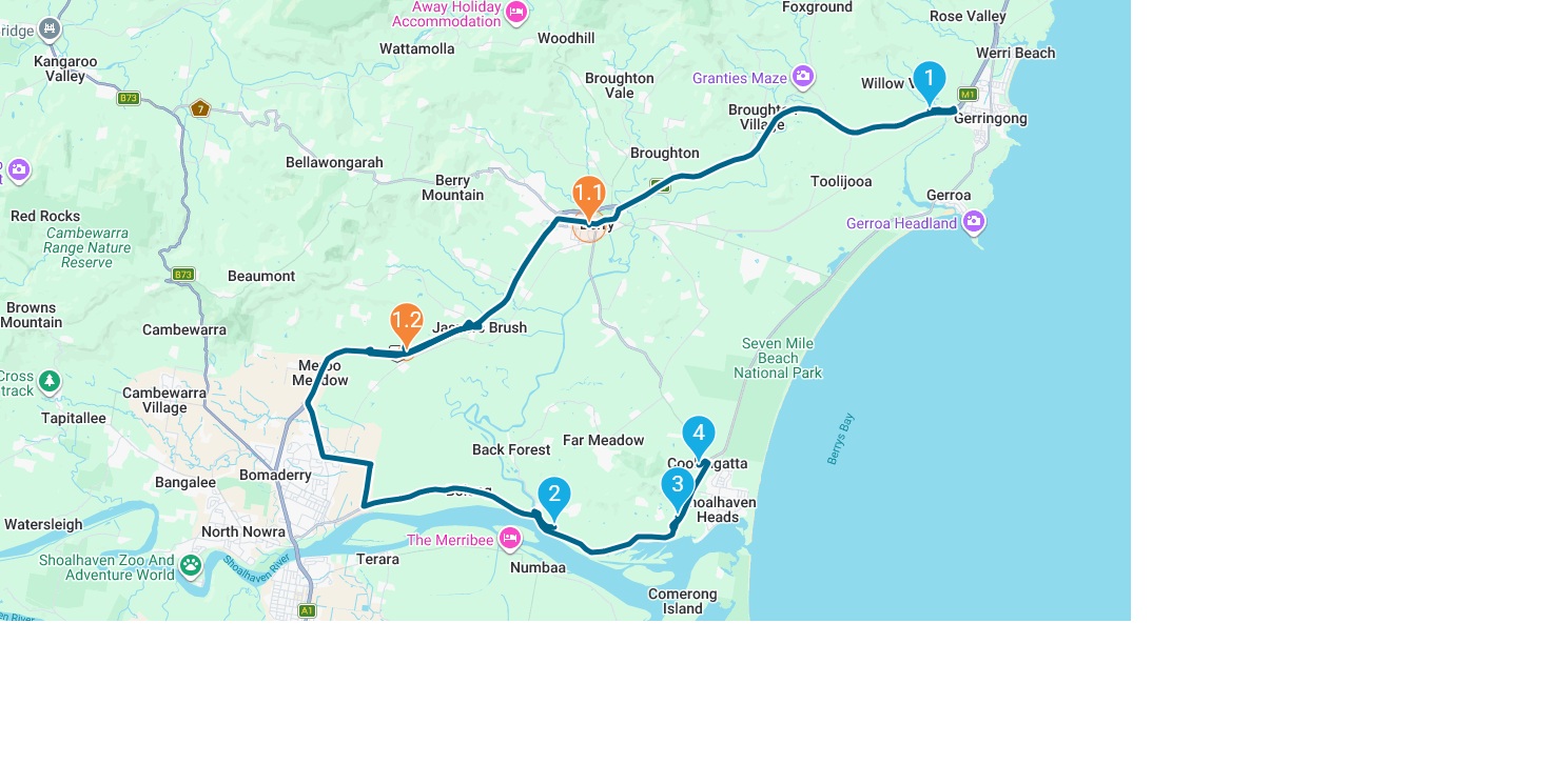 Tour route preview