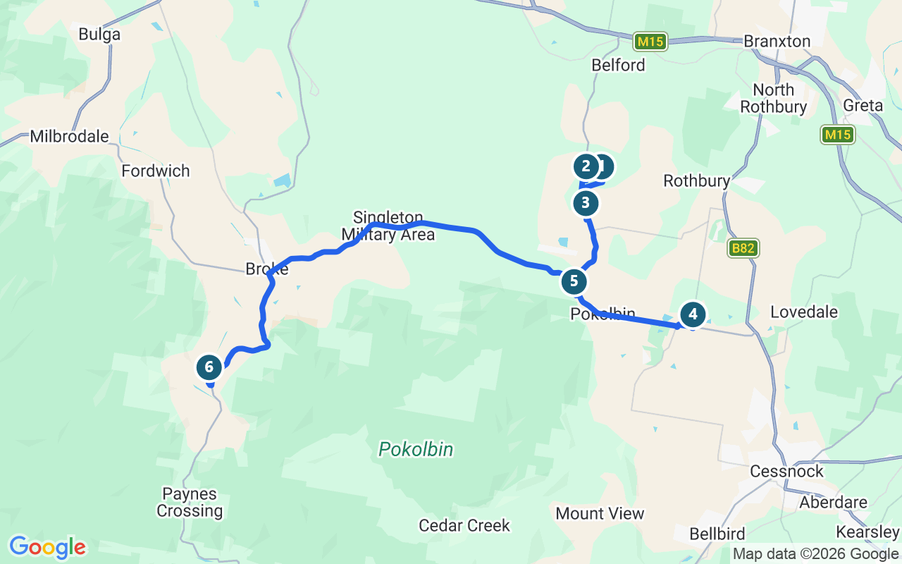 Hidden Hunter Day Tour route map